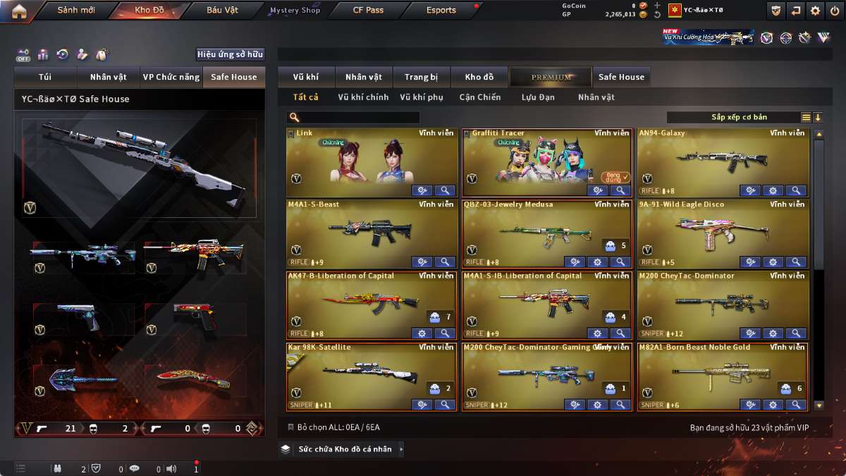 shop acc cf uy tin gia re